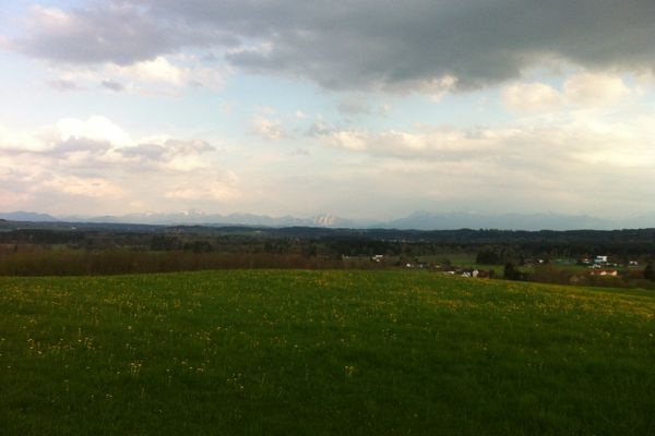 Weitblick auf die Alpen