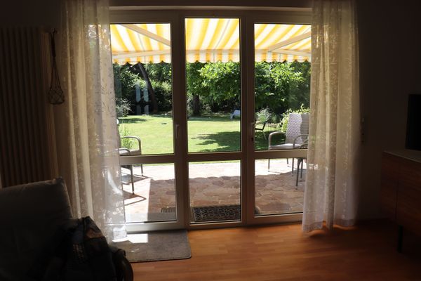 Blick auf die Terrasse