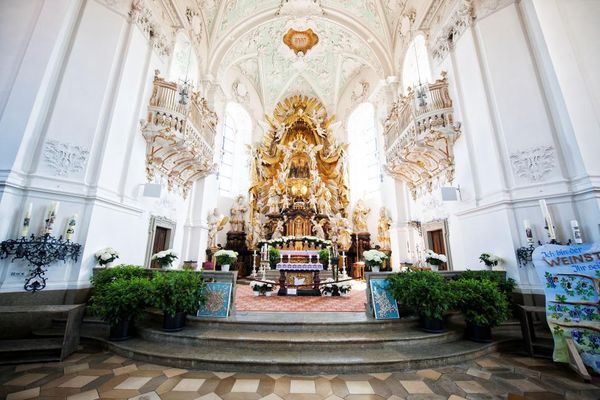Innenansicht der Basilika Gößweinstein