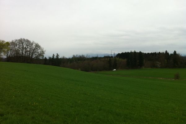 Alpenbanorama vor Achberg