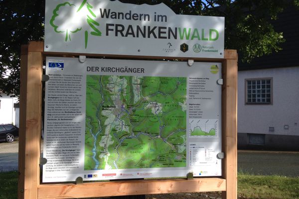 Ausgangspunkt FrankenwaldSteigla Der Kirchgänger groß