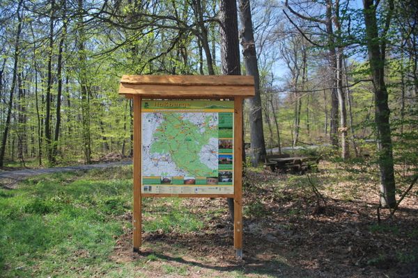 Infotafel am Wanderparkplatz Birnfelder Höhe