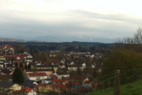 Von diesem Aussichtspunkt hat man ein traumhaftes Alpenpanorama