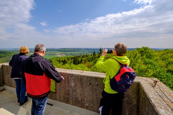 Blick vom Arzbergturm der Stadt Hersbruck