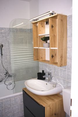 Blick ins Badezimmer