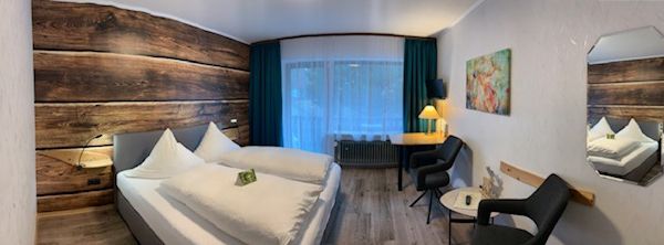 Panoramaaufnahme Doppelzimmer