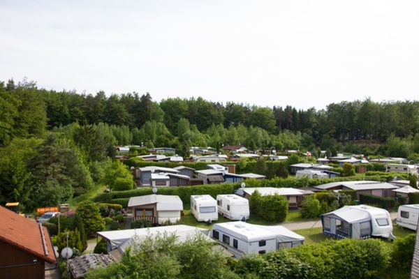 Blick auf den Campingplatz