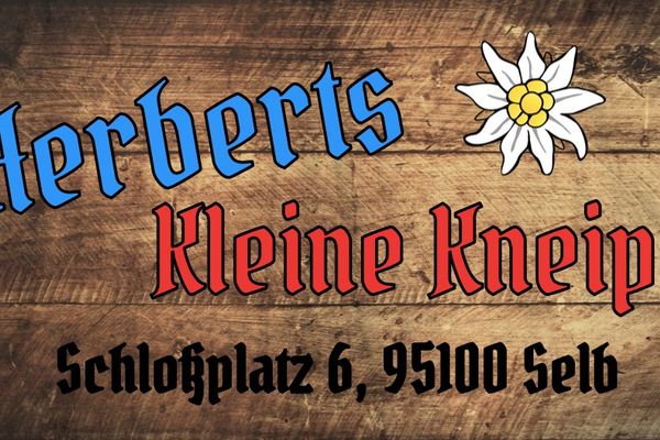 Auf dem Bild ist das Logo von Herberts Kleine Kneipe zu sehen.