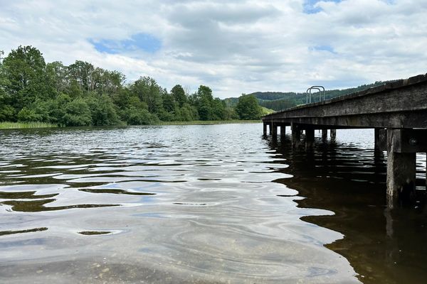Badesee Bismarckweiher in Steingaden