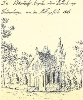 Skizze der Seckendorff-Kapelle (unbekannter Künstler)