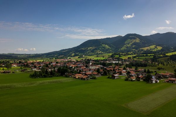 Unterammergau aus der Vogelperspektive