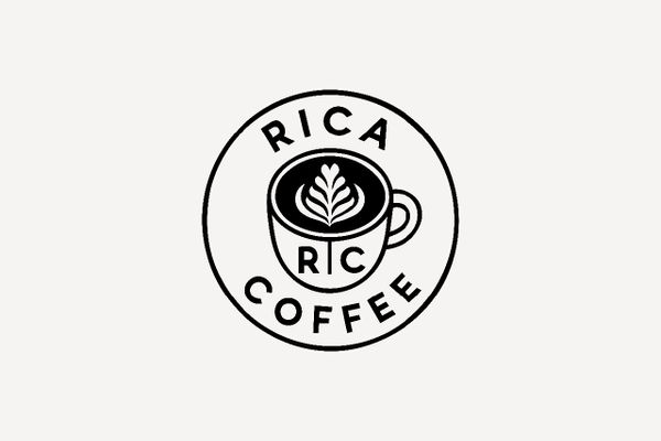 Auf dem Bild ist das Logo von Rica Coffee zu sehen.