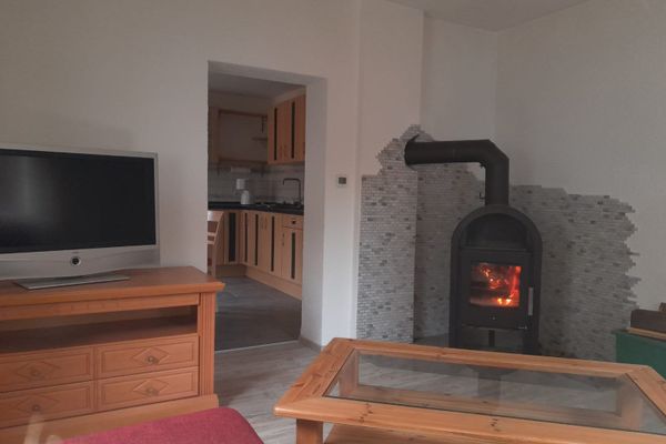 Wohnzimmer mit Schwedenofen