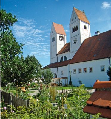 Garten des ehemaligen Klosters in Steingaden