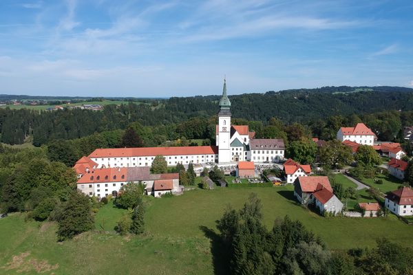 Die ehemalige Stiftskirche des Klosters Rottenbuch