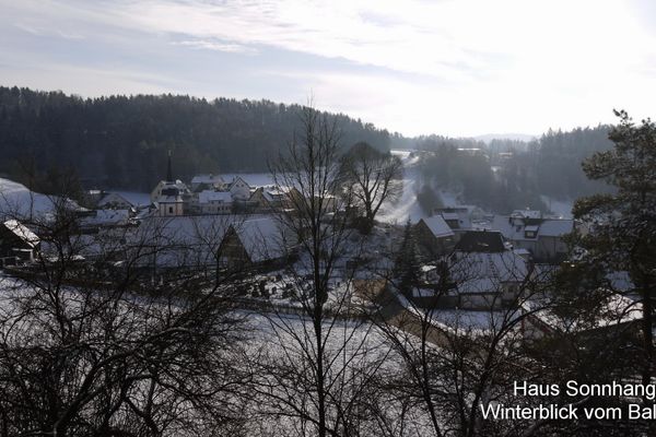 Winter vom Balkon