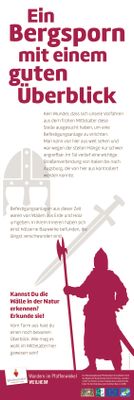 Infotafel "Ein Bergsporn mit einem guten Überblick"