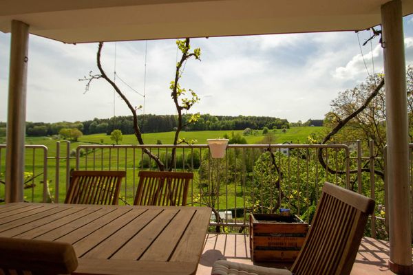 Panoramablick vom Balkon