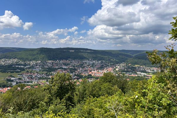 Aussicht über Ebermannstadt vom Schlüsselstein