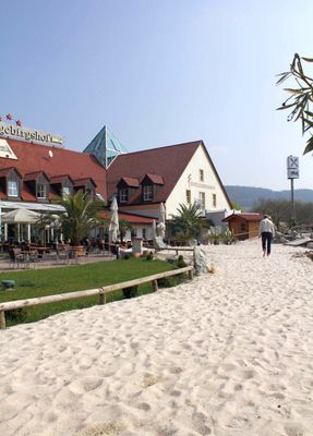Bild  Terasse mit Sand