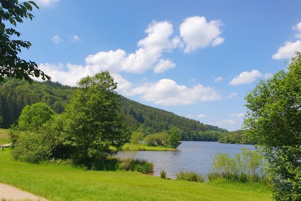 Blick auf den Marbach-Stausee