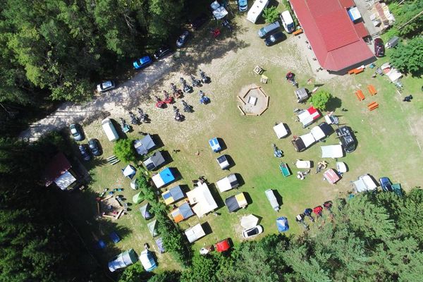Luftaufnahme Zeltplatz Waldesruh