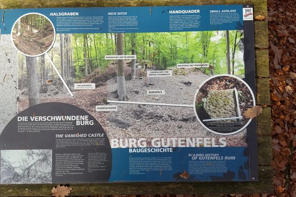 Infotafel Burgstall Gutenfels
