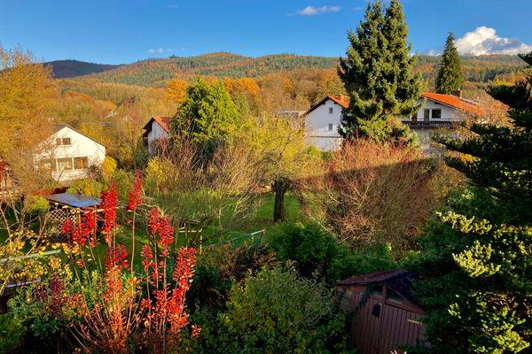 Panoramablick im Herbst