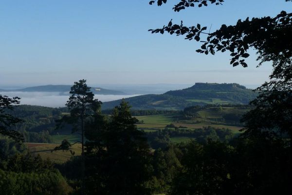 Blick vom Ansberg (Veitsberg) aus zum Staffelberg