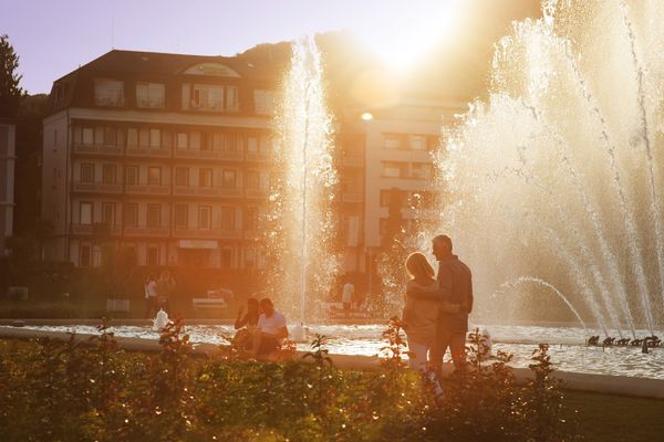Abendstimmung im Rosengarten