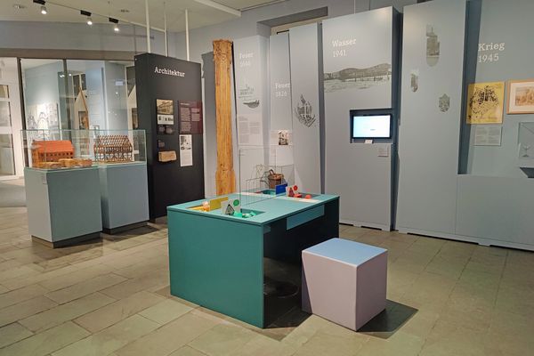 Dauerausstellung im Uelzen Museum in Pastellfarben