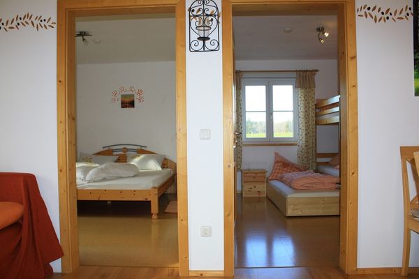 Blick in die Schlafzimmer