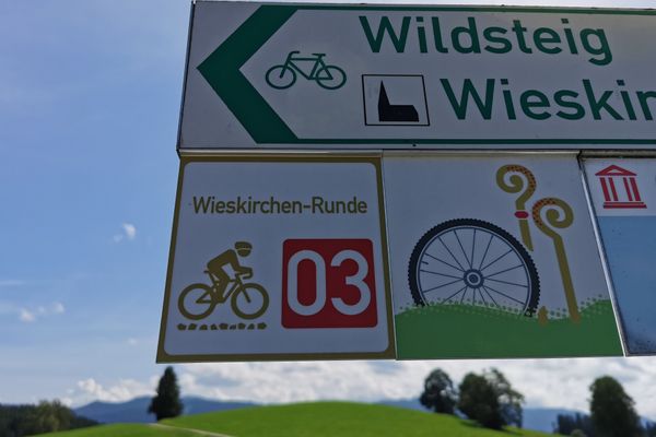 Gravelbiken Pfaffenwinkel Beschilderung Wieskirchen-Runde