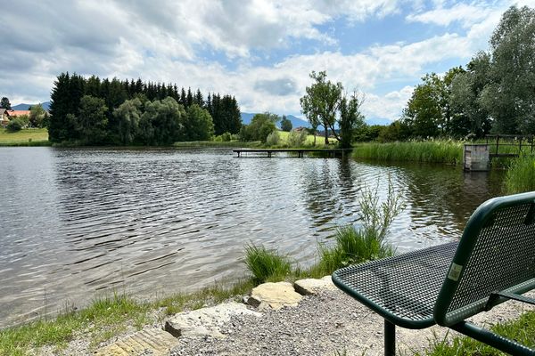 Badesee Bismarckweiher in Steingaden