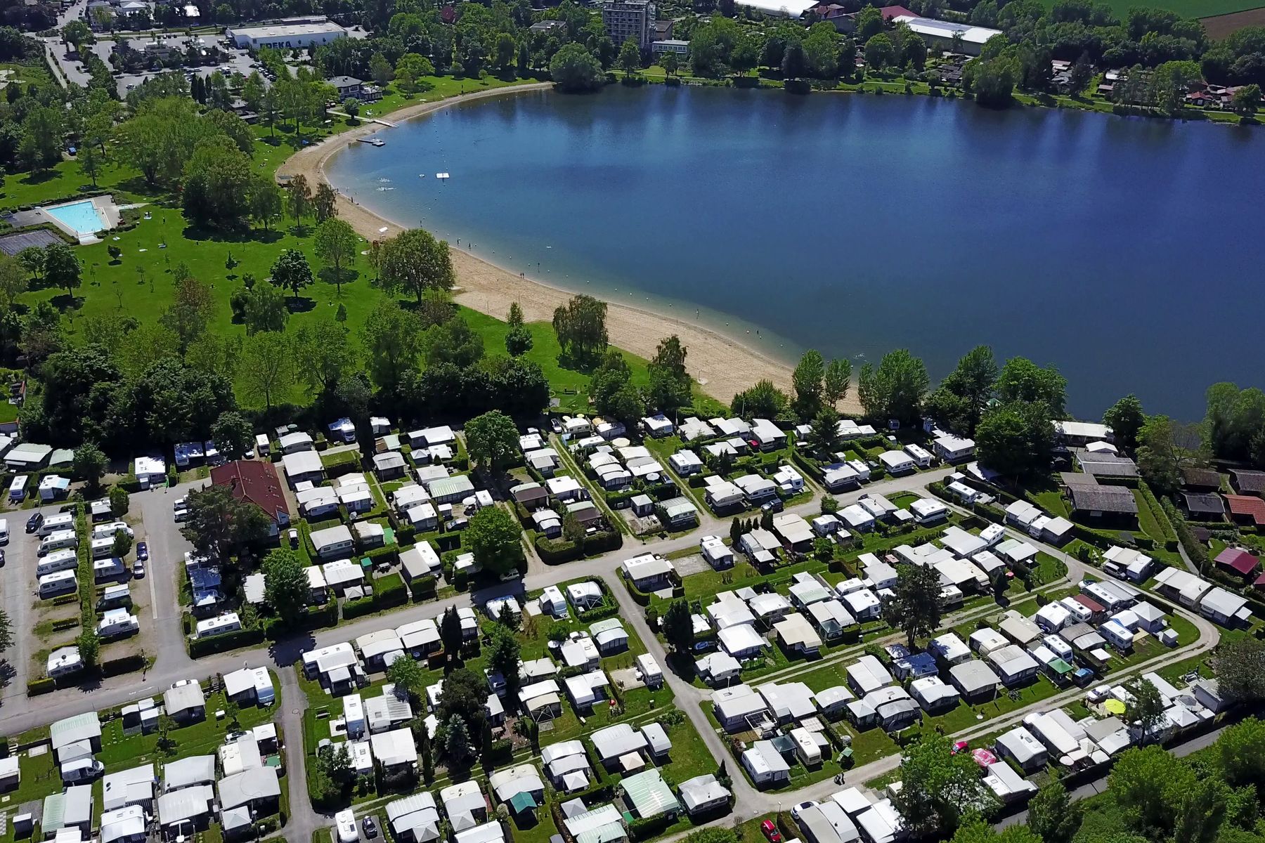 Bergstrae Odenwald: Camping "Wiesensee" Hemsbach