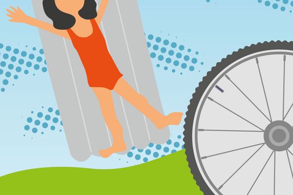 Symbol für die Radtour Wasserspaß