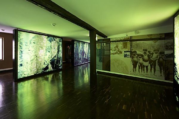 Blick in die Ausstellung des Museums im Spital Grünberg.