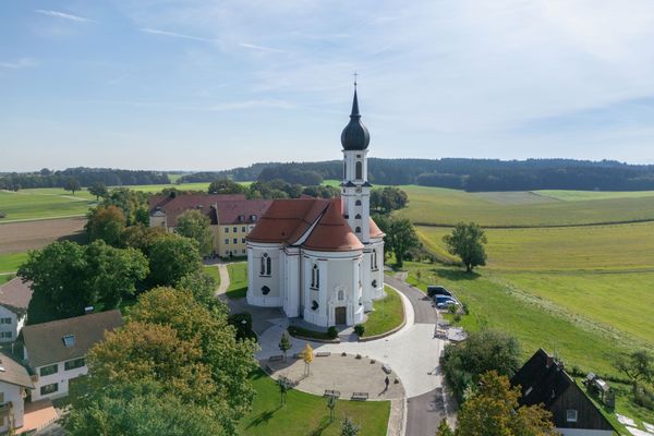 Wallfahrtskirche Vilgertshofen Luftbild