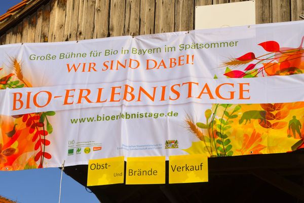 Auf den Bioerlebnistagen gibt es bei Familie Schmidt auch frischen Apfelsaft zu verkosten