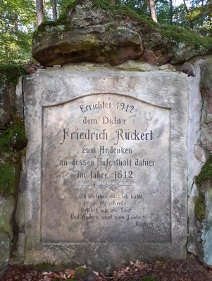 Gedenktafel "Friedrich Rückert"