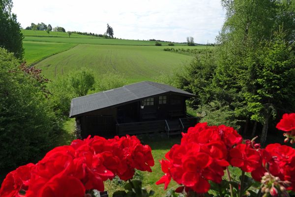 Ferienwohnung Heger Bad Steben, Blick vom Balkon-
