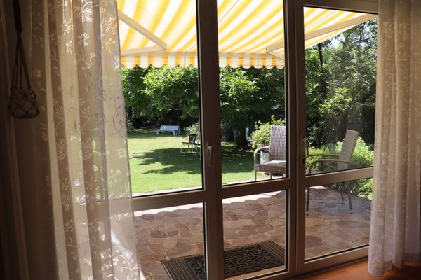 Blick auf die Terrasse