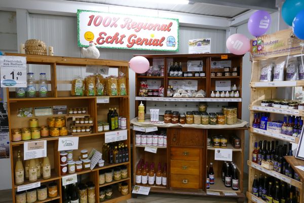Düshorner Dorfladen Ecke mit regionalen Produkten