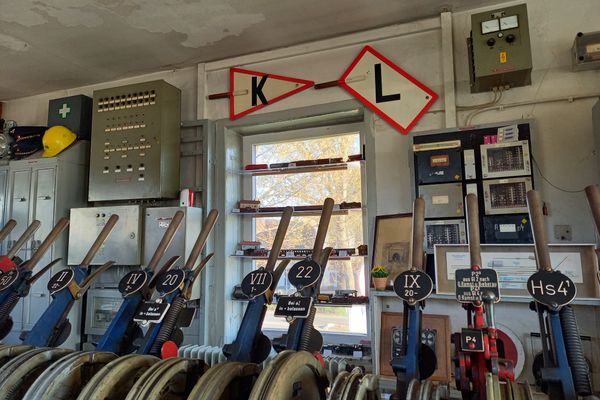 Stellwerk Reinheim - Blick auf die Technik