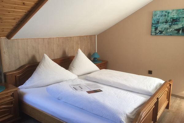 Schlafzimmer mit Doppelbett Appartement