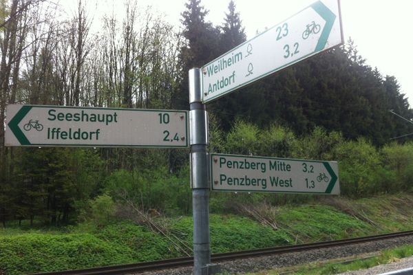 Der Weg von Penzberg nach Iffeldorf ist gut beschildert.