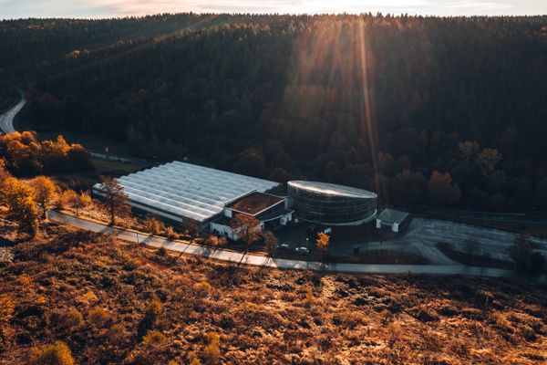 Tropenhaus "Klein Eden" von Oben