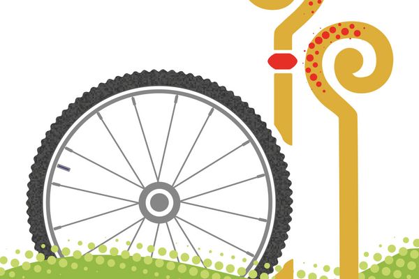 Symbol Beschilderung Radpilgern durch Pfaffenwinkel und Zugspitz Region