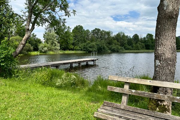 Badesee Bismarckweiher in Steingaden