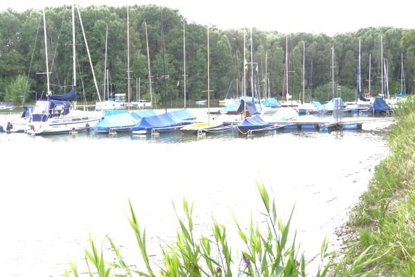 Der "Ellertshäuser See", Unterfrankens größter Badesee in unmittelbarer Nähe